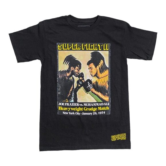 NWT Large Smokin Joe Frazier x Muhammad Ali x Superare Super Fight II Tshirt - Picture 1 of 3